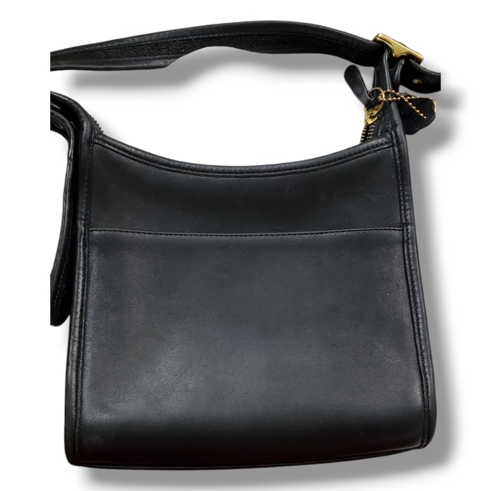Vintage 90s Coach Legacy 9997 Black Glove Tanned Leather Crossbody Bag Mexico - Picture 4 of 12